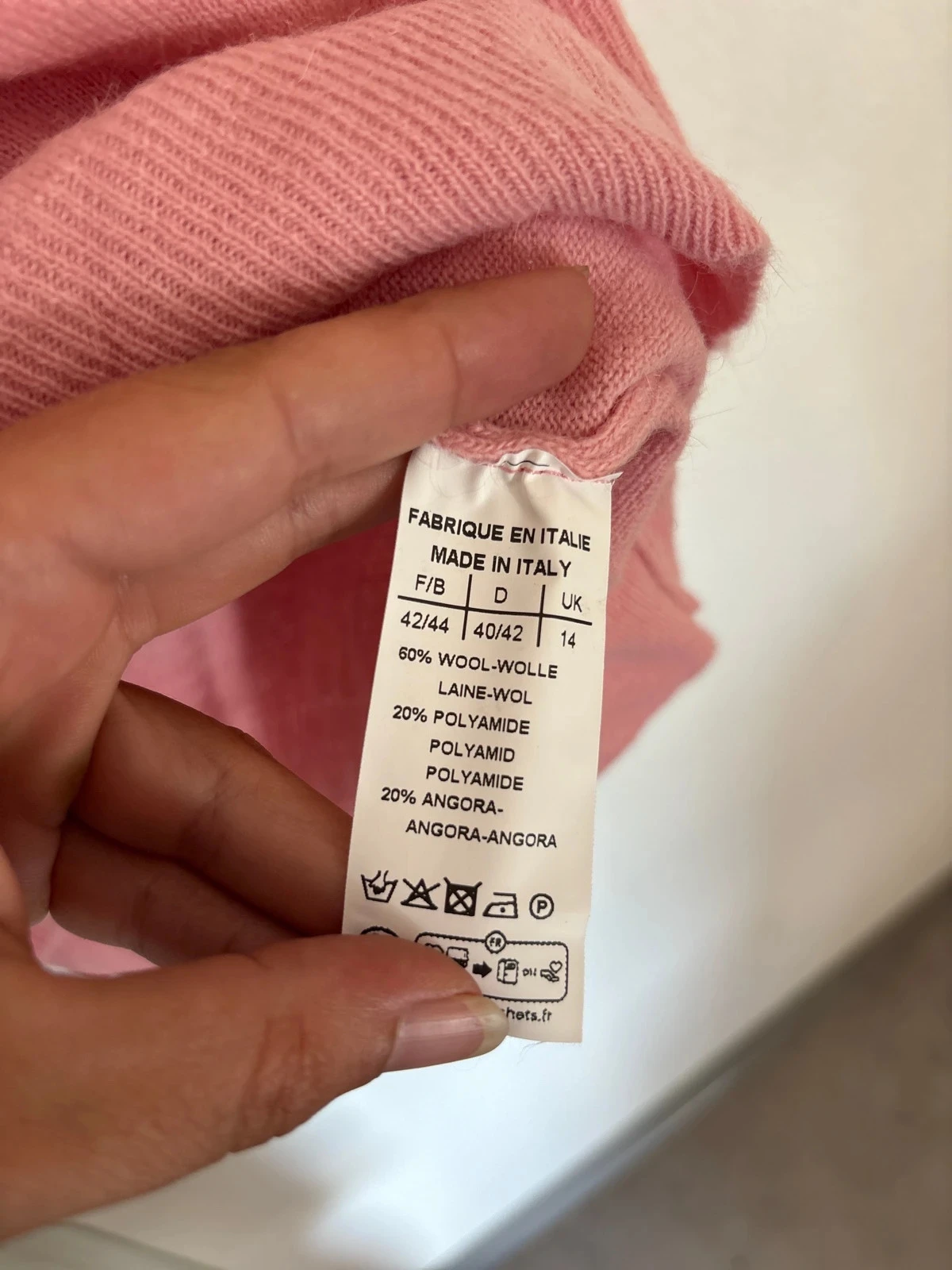 Suéter de lã rosa tamanho 42 – photo 4